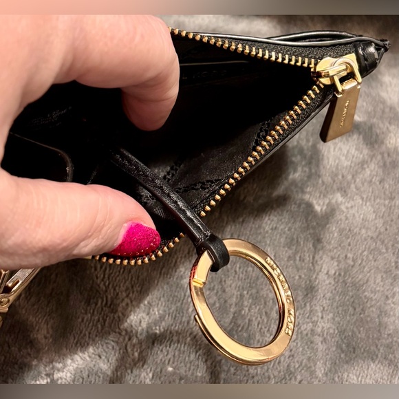 🖤 Michael Kors Jet Set Black Glitter ID Card Holder - Picture 4 of 8